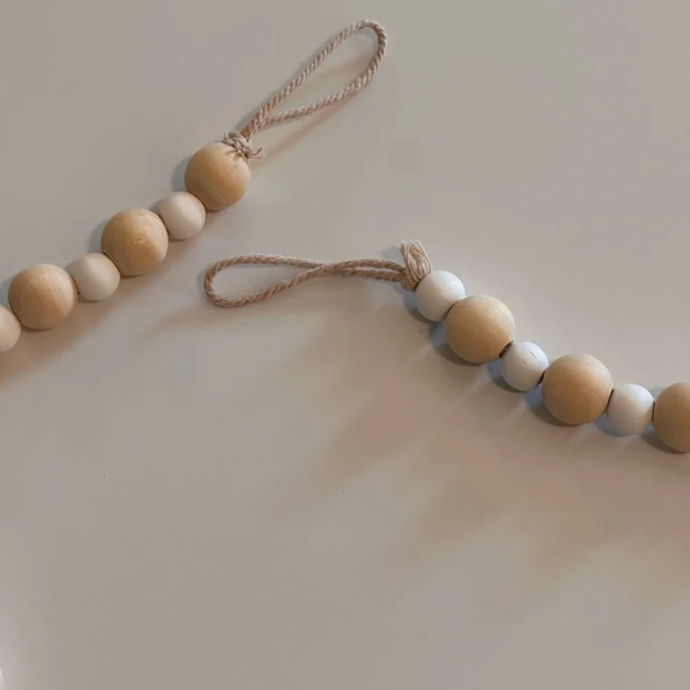 Wooden Beaded Garland, Set of 4 - Picture 4 of 7